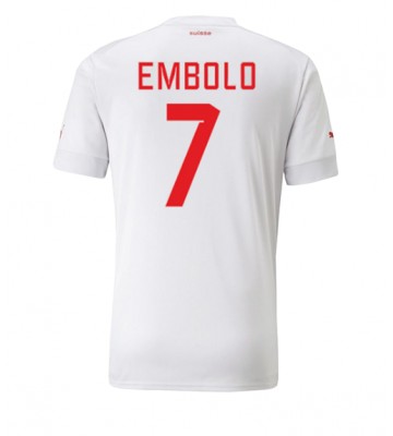 Schweiz Breel Embolo #7 Replika Udebanetrøje VM 2022 Kortærmet